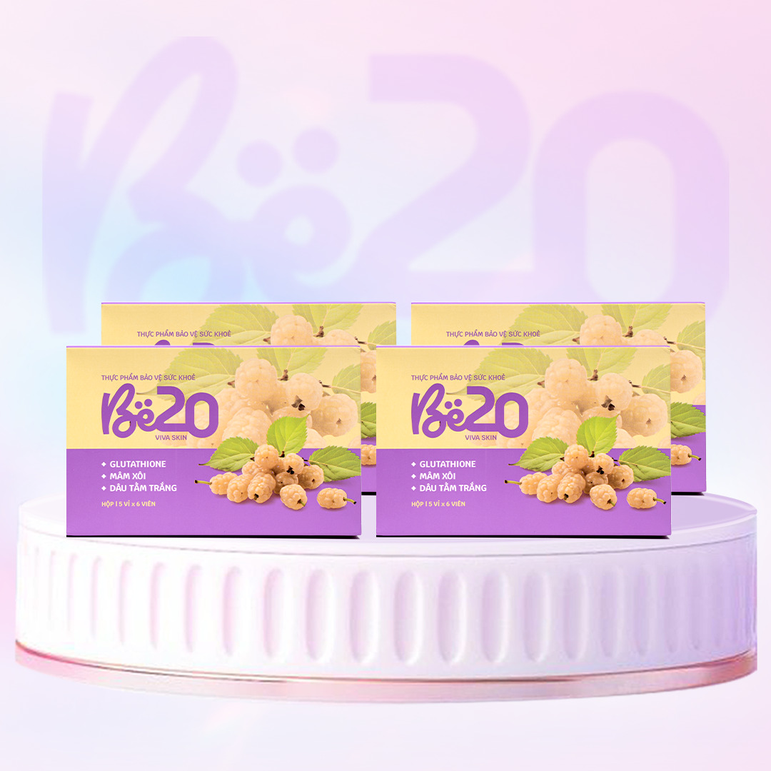 Combo 4 Hộp Be20 - Kẹo Ngậm Dâu Tằm 